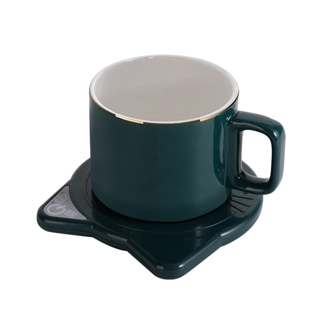 DOLITY Chauffe-Tasse Électrique USB sous-Verre Mug Coussin Chauffant Intelligent Vert