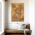 thumbnail image 2 of Elephant Stock Boho Vintage Elephant Wall Art - Vertical Canvas Wall Art - Hallway Wall Decor - Animal Canvas - Brown And Orange Decor - 32" x 48", 2 of 8