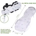 thumbnail image 3 of Ohuhu Metal Lawn Aerator Shoes, Upgraded Aerating Shoe with Durable Aluminum Sole, Free-Installation Spiked Aerating Sandals with Stainless, 3 of 7