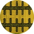 thumbnail image 1 of Ahgly Company Machine Washable Indoor Round Southwestern Yellow Country Area Rugs, 6' Round, 1 of 4