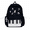 Black, variant on Piano Backpack for Women, Nylon Music Backpack, 11.81 x 5.12 x 16.93 in, Multi-Pocket Daypack for Work, Travel and Daily Use