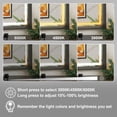 thumbnail image 4 of JSneijder 36x30 inch Black LED Bathroom Mirror with Lights, Ajustable 3000K/4500K/6000K, Lighted Bathroom Vanity Mirror, Wall Mounted, Dimmable, Anti-Fog, 4 of 6