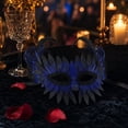 thumbnail image 4 of Blue Feather Masquerade Mask 9 Inch, Venetian Masquerade Mask for Masquerade Party Halloween Mardi Gras Mask for Women and Men for Carnival Themed Events, 1 Pack, 4 of 5