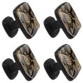 thumbnail image 2 of 4 Pcs Square Cabinet Handle Cupboard Knob Drawer Pulls Handle Boho Golden Sea Turtle Tortoise Drawer Knobs with Screws Furniture Decoration, 2 of 7