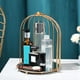 thumbnail image 5 of Estante de maquillaje y cosméticos de hierro forjado con forma de jaula de pájaro para el hogar, la sala de estar o para perfumes. jaula de pájaros de línea, 5 of 6