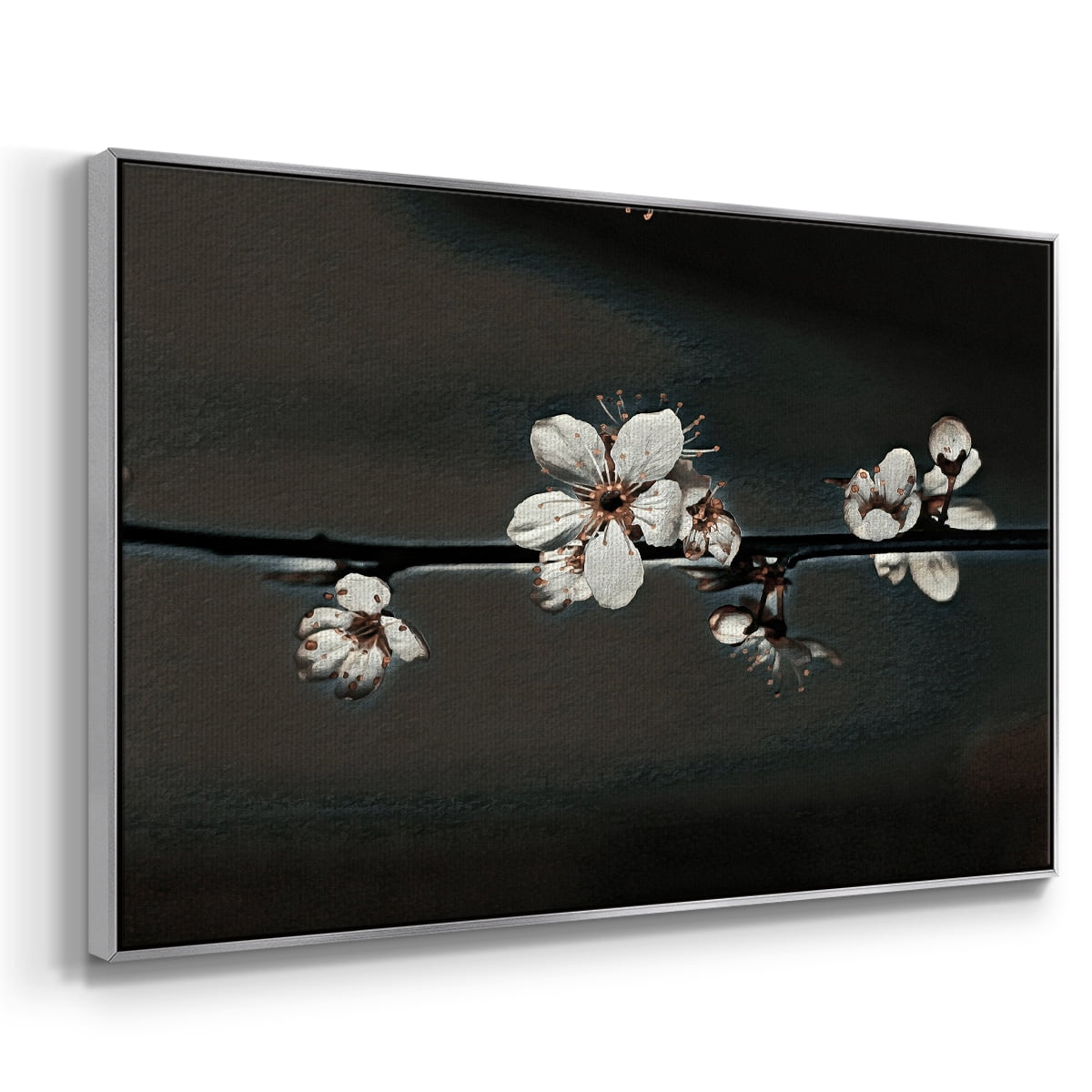 Vintage Botanical Print-XXXVIII By Wexford Home Framed in Silver Wood Gallery Wrapped Canvas 27 in. x 41 in.