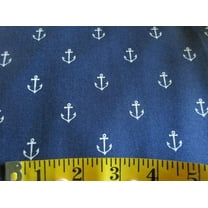 Cotton Anchors Away Nautical Sailing Ocean Anchor Boat Water Michael Miller Fabrics Cotton Fabric Print by the Yard (DC5627-NAVY-D)