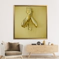 thumbnail image 4 of Contemporary Printed, Trendy Printed Canvas, 3d Gold Metallic Canvas, 3d Gold Hand Printed Canvas, Modern Art, Abstract Canvas Art, Canvas Wall Decor - Rolled Canvas, 4 of 5