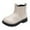 Beige, variant on JAKANYQ Toddler Girls Boots Little Kid Shoes Short Boots Girls School Leather Shoes Children Comfy Baby Footwear