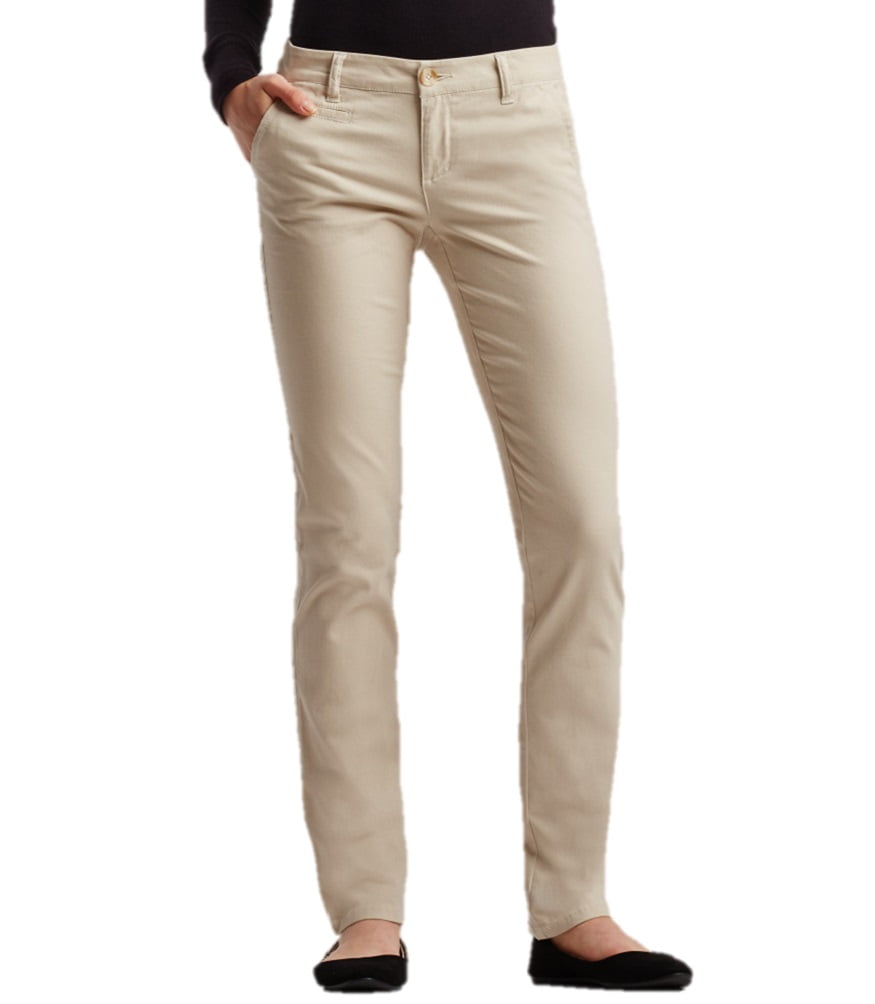 Aeropostale Womens Skinny Khaki Pants