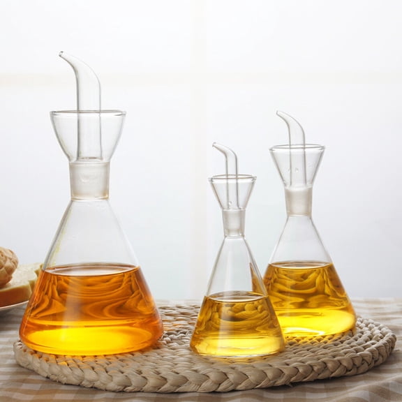 HEATSHAKING Oil Dispenser Bottle with Built in Collar for Drip Free Pouring and Cooking