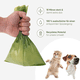 thumbnail image 3 of 8 rollos de bolsas biodegradables para excrementos de mascotas, 15 piezas por rollo, bolsas de arena para exteriores, verde, 3 of 5