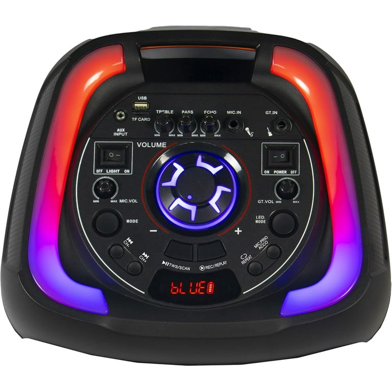 IQ Sound IQ-6512DJBT 2 X 12-inch Portable Bluetooth Speaker, w/TWS