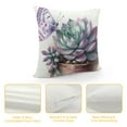 thumbnail image 4 of PHYHOO  Tropical plant pillowcase green succulent aloe vera butterfly pattern decorative cushion cover square pillowcase available in various sizes, 4 of 5