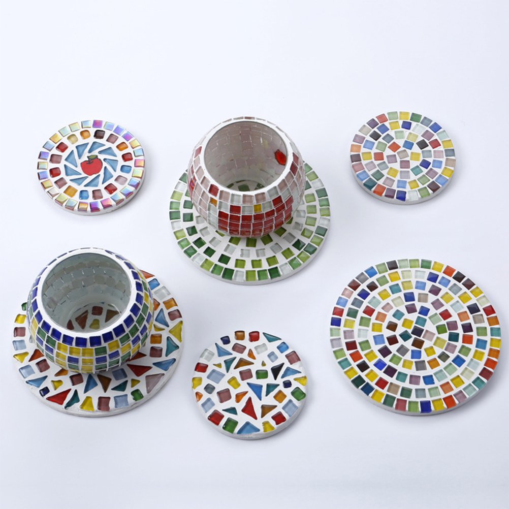 Lot De 600 Carreaux De Mosaïque En Verre Translucide Pour Cadres Photo, Pots De Fleurs, Miroirs