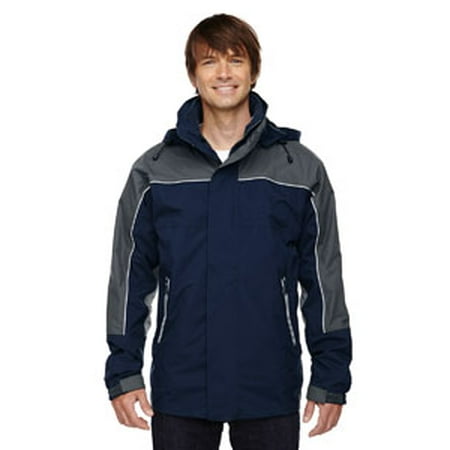 Ash City - North End Adult 3-in-1 Seam-Sealed Mid-Length Jacket with Piping