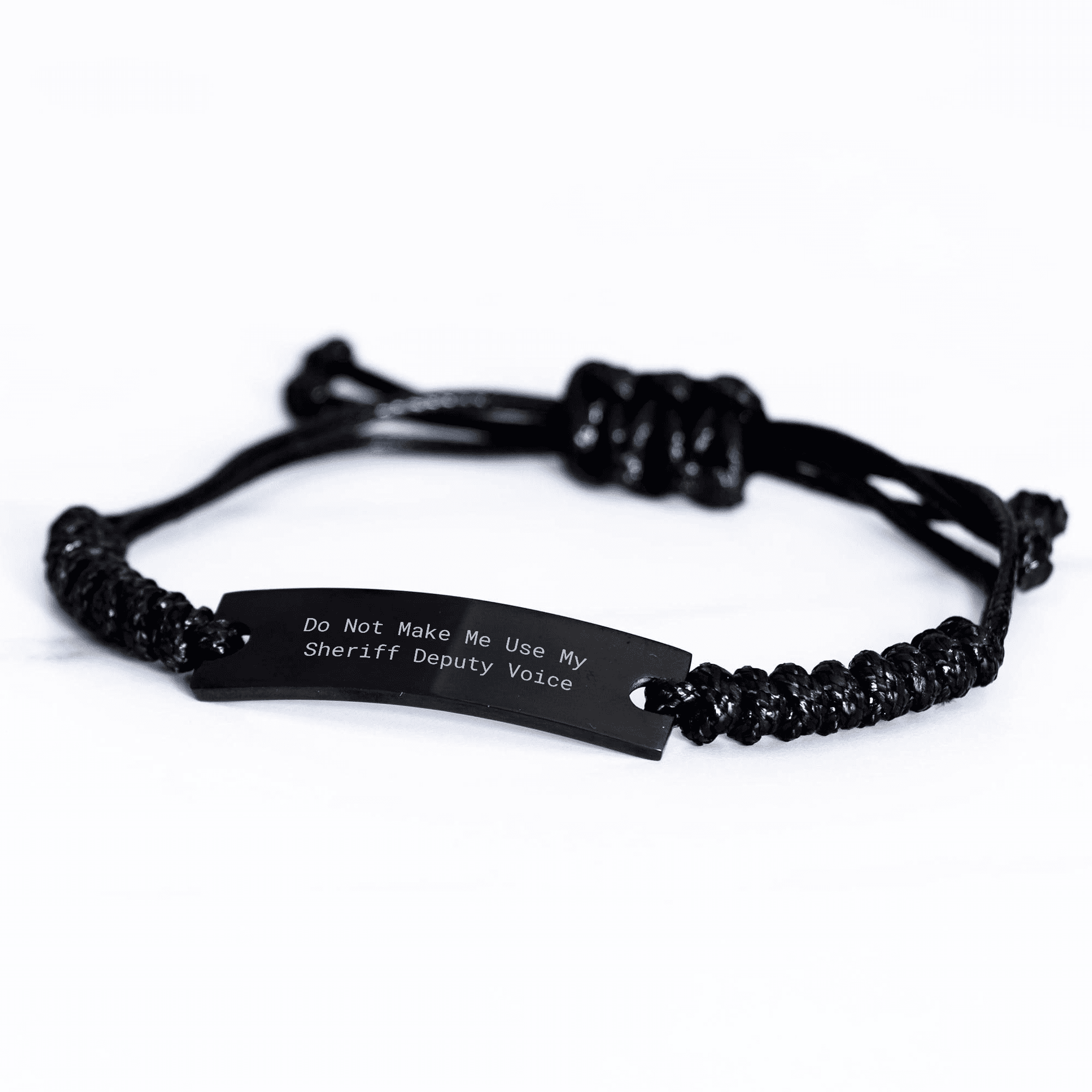 Sheriff Deputy Rope Wraps, Funny Sheriff Deputy Gifts, Gifts from Men, Sheriff Deputy Gifts for Mom, Sheriff Deputy Mom's Day Unique Rope Jewelry