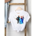thumbnail image 1 of Disney Mickey Mouse Tee Shirt Casual Fashion Princess Watercolor Women Print Clothing Cartoon Graphic Short Sleeve T-shirtsXXL Gao Jinjia LED, 1 of 2