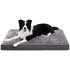 KSIIA Waterproof Large Dog Bed, 35"x22", Removable Cover