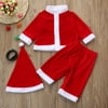 Toddler Kids Baby Boys Christmas Party Clothes Costume T-shirt+Pants+Hat Outfit