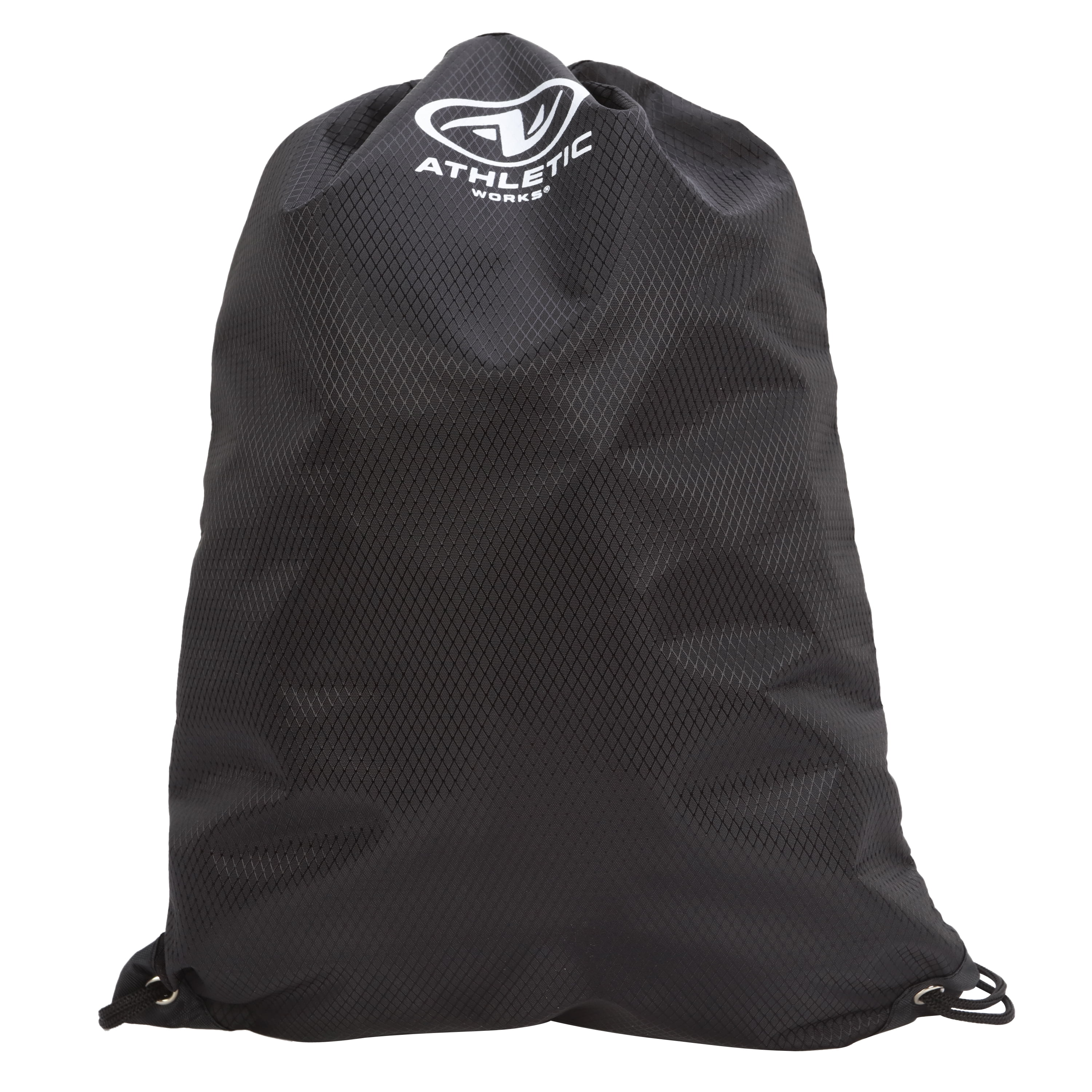 Athletic Works Unisex Adult Fitness Gym Cinch Sack Backpack, Black