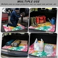 thumbnail image 6 of HUISEFOR Pink Hibiscus Flower Car Trunk Mat 29" x 39" Full Protection All Weather Trunk Protection Cargo Liner, Anti Slip, Easy To Clean, Full Protection, Suitable for Most Car Models, 6 of 7