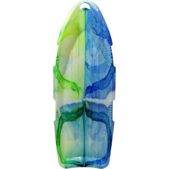 ESP 48" Day Glow Sno Cruiser Toboggan – Two-Rider Sled – Tough Poly-resin – Neon Tie Dye