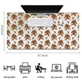 thumbnail image 5 of Long Mouse Pads for Desk,White Bigfoot and Footprint Pattern Desk Mats on Top Of Desks, Desk Mouse Pad Extra Large with 3mm Non-Slip Base and Stitched Edge for Gaming,Office,Work,Home 47.3"x23.6", 5 of 6