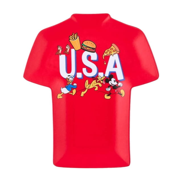 Plato Disney Mickey en Forma de Camiseta de Estados Unidos para Alimentos