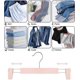 thumbnail image 3 of Space-Saving Skirt Holders with 360 Swivel Hooks, Adjustable Clips, Trouser Hangers, Clothes Coat Garment Jeans Hangers (20 Pack, Pink), 3 of 4