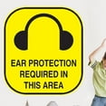 thumbnail image 1 of Wallhogs Ear Protection Sign Wall Decal, 1 of 2