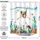 thumbnail image 5 of Cortina de Ducha para Cachorros Amarillos de Buceo, 180 x 180 cm, Perro Buceador, Animales del océano, Peces, Patrón de Algas Marinas, Cortina de Ducha de poliéster Resistente al Agua, Accesorios de b, 5 of 5