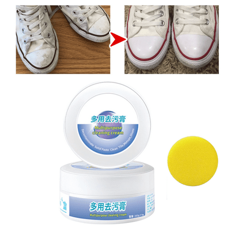 

LOYALSE Multi-functional Cleaning and Stain Removal Cream Shoes Multifunctional Cleaning Cream Multipurpose Cleaning Cream White Shoe Cleaner Decontaminate Solid Paste