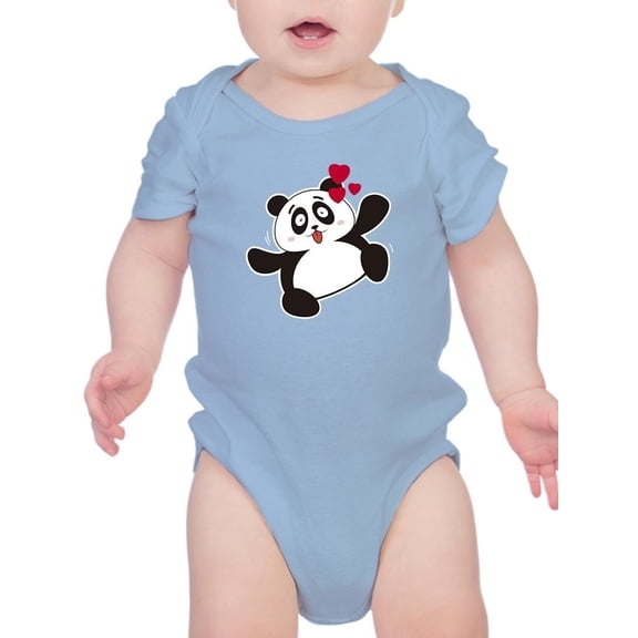 Panda With Hearts Cute Bodysuit Infant -Image by Shutterstock, 18 Months