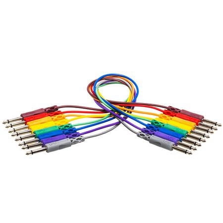 UPC: 0728736005297 | 3  Unbalanced Patch Cables  1/4  TS to Same  8-Piece