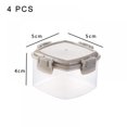 thumbnail image 2 of 4 Pack Mini Seasoning Box Jam Jar Outdoor Lunch BBQ Sauce Bottle Kitchen Container Clear Vinegar Dispenser, 2 of 7