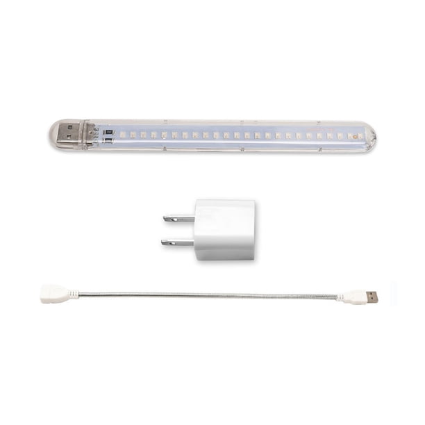USB Powered LED Mini Lights Barras Portátil Portátil Lámparas de viaje 12W 100lm Seguridad de la disipación de calor Trabajo de la computadora portátil Limpieza de la ropa de iluminación Larga kenally HA010370-01