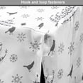 thumbnail image 4 of Christmas Dog Crate Cover, Pattern of Winter Time Trees Snowflakes and Birds Snowy New Year, Easy to Use Pet Kennel Cover Small Dogs Puppies Kittens, 7 Sizes, Dark Grey and Pale Grey, by Ambesonne, 4 of 6
