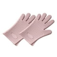 thumbnail image 1 of Oven Gloves with Hook Design Anti-Scalding Silicone, Kitchen Heat Insulation Microwave Gloves, Daily Use, 1 of 8