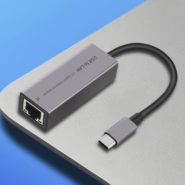 Adaptador Ethernet USB 2.5G 2500Mbps Adaptador de red USB Convertidor de adaptador de red