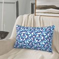 thumbnail image 5 of Sikiie Blue Butterflies Print Plush Pillow Cover, Wrinkle-proof and Stain-resistant Pillow Protector without Pillow Core, Home Decoration-20"x30", 5 of 6