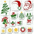 thumbnail image 3 of 6.3 Inch Christmas Themed Metal Stencil Engraving Stencils Santa Claus Bells Pattern Painting Template Journal Tool, 3 of 9