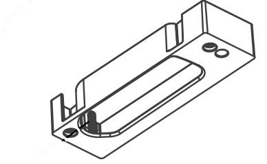 Norcold 627712 Refrigerator Door Handle Housing For Norcold 2117