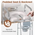 thumbnail image 3 of Silla cómoda portátil ajustable Soundfuse para inodoro, 159 kg, 3 of 8