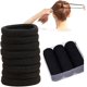 thumbnail image 3 of 100 piezas de lazos para el cabello de 4,2 cm, elásticos para el cabello perfectos para niñas con cabello fino y rizado, accesorios para el cabello para niños, color negro Adepaton CZMR-XM14, 3 of 4
