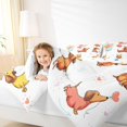 thumbnail image 3 of Homewish Dachshund Animal Twin Comforter Sets,Colorful Balloon Heart Bedding Set,Polkadot Reversible,2-Piece,1 Comforter and 1 Pillowcase, 3 of 7