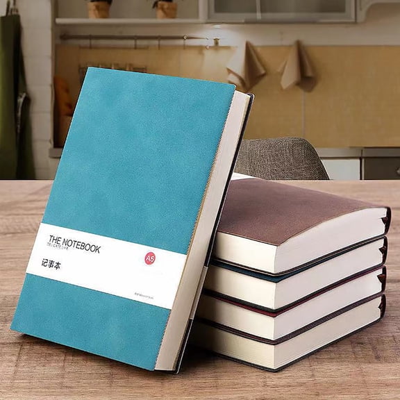 Nallwabiu A6 Suede PU Leather Notebook, 260 Pages Thick Ink-Resistant Lined Journal, Professional Business Diary for Work, Study, Meeting Notes & Daily Writing (Wine Red)