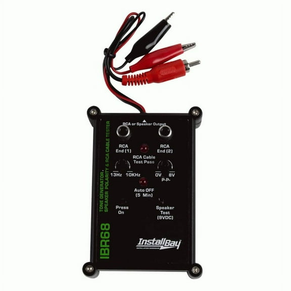 InstallBay IBR68 9-Volt All in One RCA Tester Cable Auto off Function - Pack