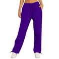 thumbnail image 2 of LIZUOJUN Wide Leg Sweatpants for Women High Waisted Baggy Casual Drawstring Lounge Pants with Pockets for Fall Winter M, 2 of 9