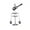 C, variant on Creative Balance Ball Swing Weightlifting Iron Statue Ornament, Small Erect Kinetic Art Balance Tumbler Tabletop Decoration